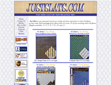 Tablet Screenshot of justslats.com